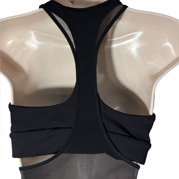 Lululemon Tank Top Womens 8 Black2 in 1 Twist Around Racerback Built in Bra - Picture 6 of 15